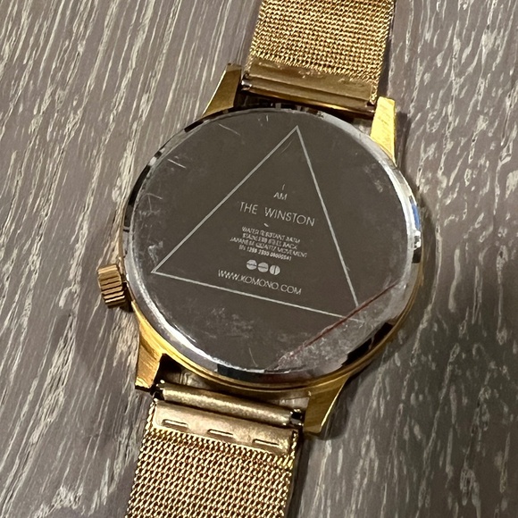 KIMONO Winston men's watch with gold metal band - Picture 5 of 5